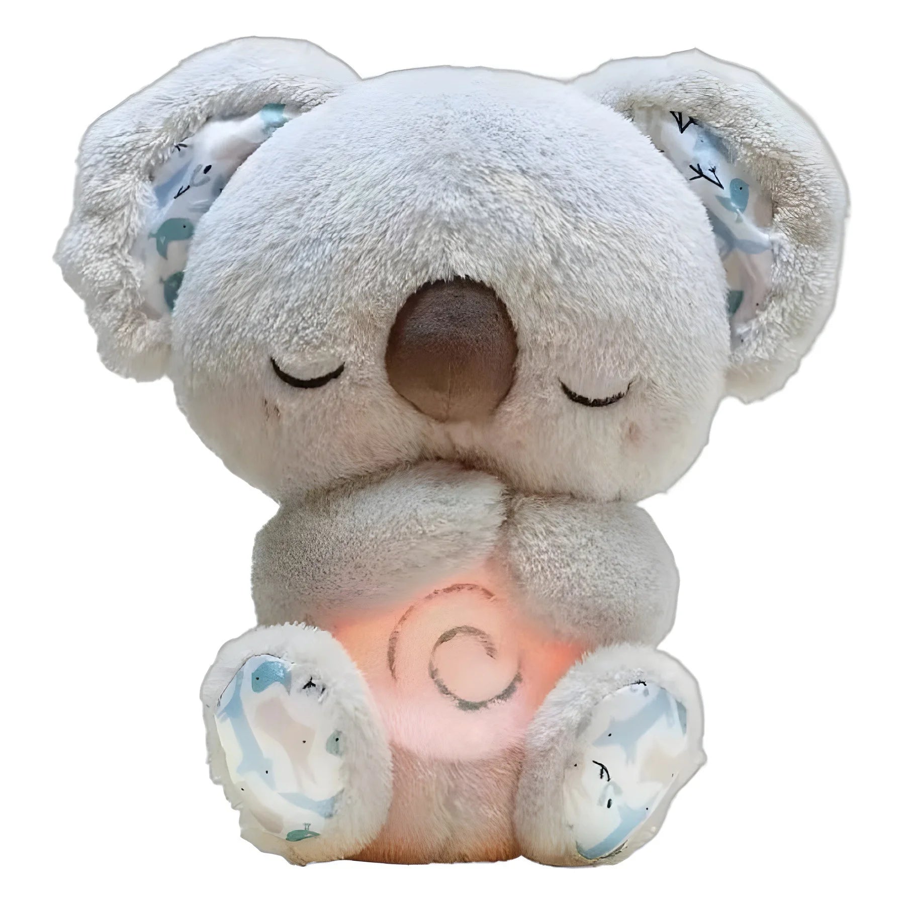 Cuddly Koala Plush Sleep Aid with Soft Glow Night Light Calming Music and Simulated Breathing Comforting Bedtime Comfort Toys